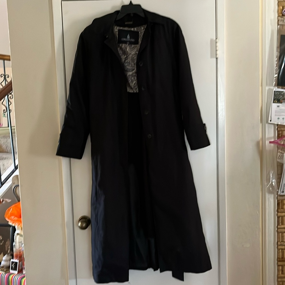 London Fog hooded raincoat